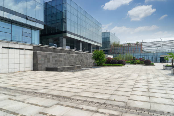 istock empty square and modern architecture in the city 1150439505