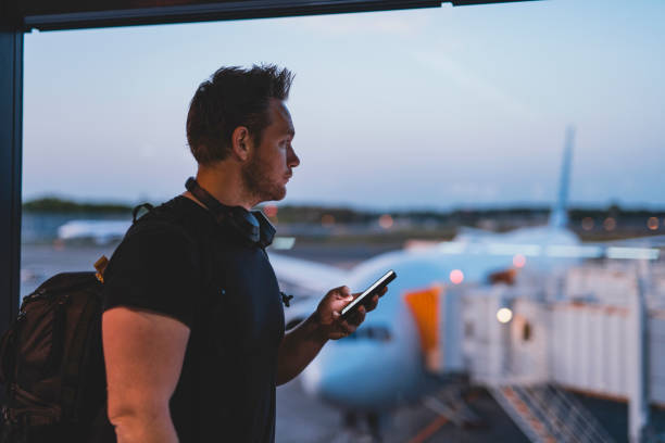 istock Caucasian man traveling 1150446184