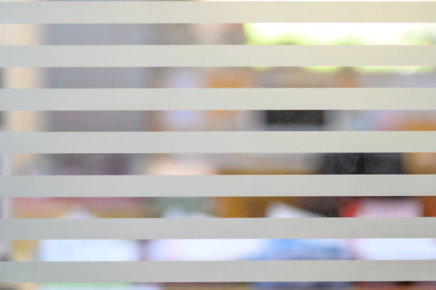 istock Close-up photos Office glass partition 1150447559