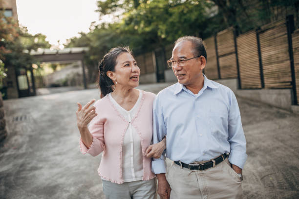 istock Senior couple taking a walk 1150447895