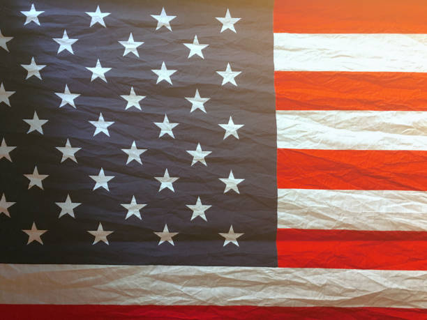 istock Close-up american flag ,background texture , celebration USA independence day 1150449092
