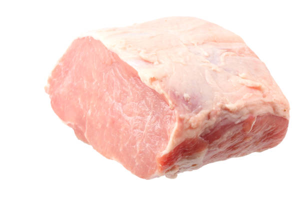 istock Raw pork meat isolated on white background 1150450497