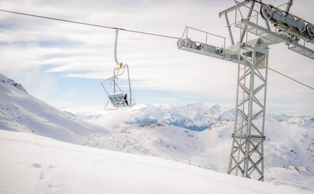 istock Ski resort scenery no people 1150451783