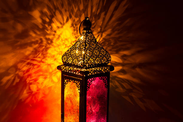 istock lantern light - Dark background of Ramadan 1150452063