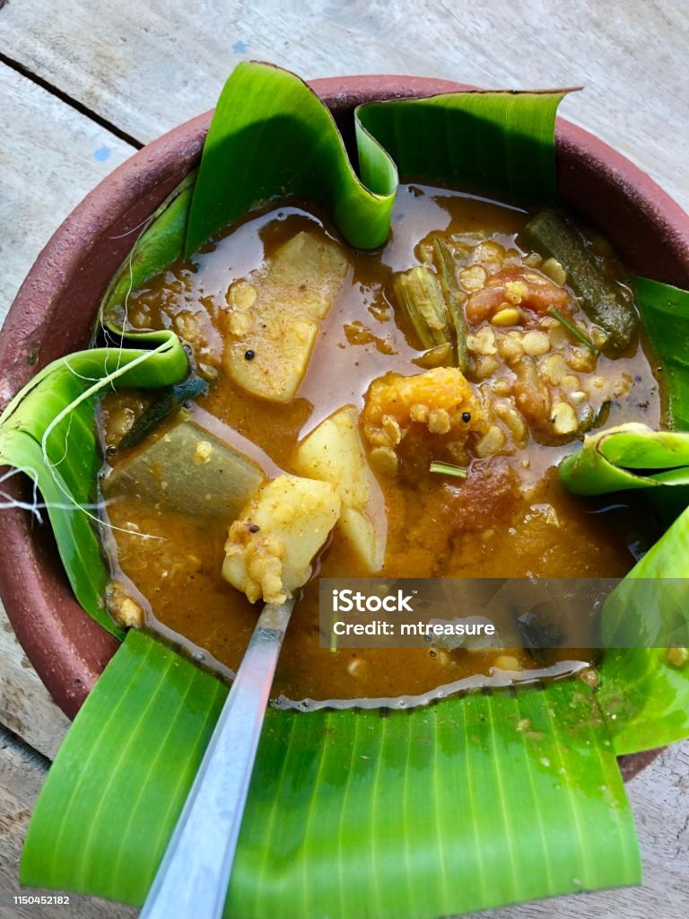 Hình Ảnh Món Ăn Sambar Ấn Độ Món Hầm Sambar Súp Với Đậu Lăng Trong ...