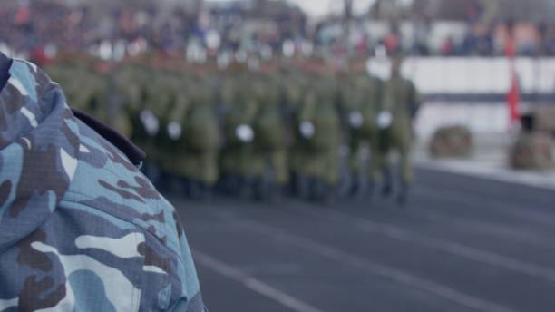 istock Parade of army units 1150453840