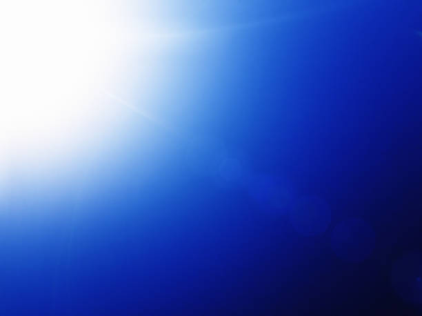 istock Cropped, super-bright sun in blue sky 1150455539