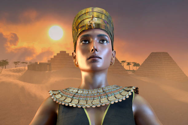 istock Cleopatra Egyptian Queen VII century of Egypt 3D render 1150455796