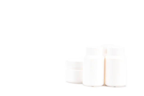 istock White cosmetic containers with caps isolated on white 1150456720