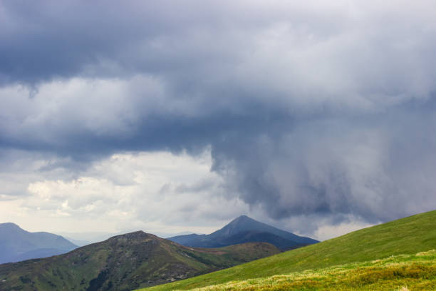 istock Thundercloud over mountain ridge in the Carpathian Mountains 1150457611