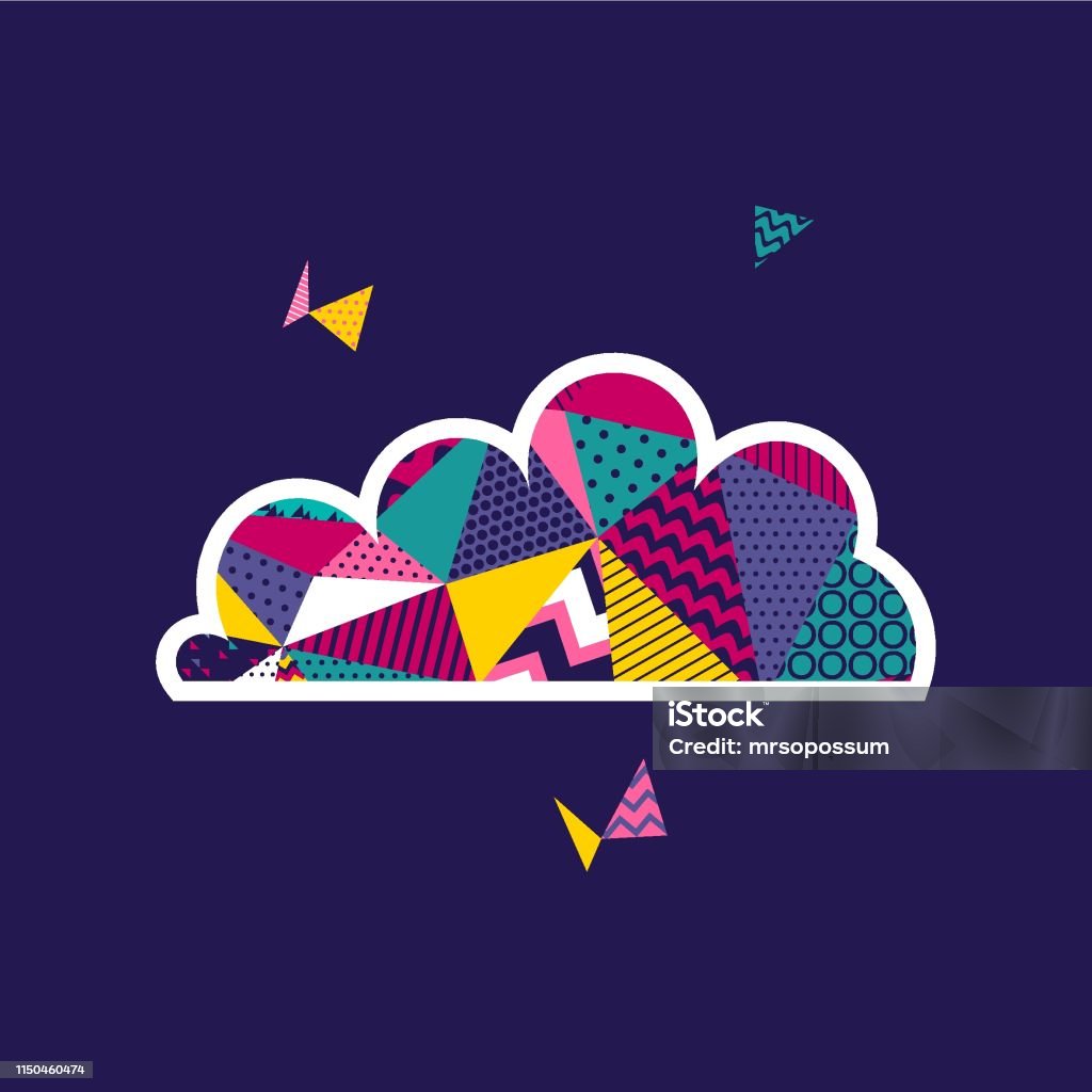 Cloud vector illustration - Vector Abstract stock illustration