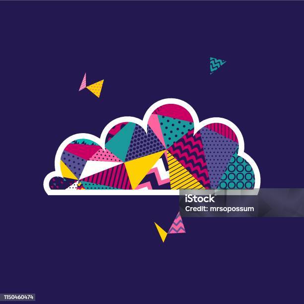 Cloud Vector Illustration Vector Stock Illustration - Download Image Now - Abstract, Adventure, Advertisement