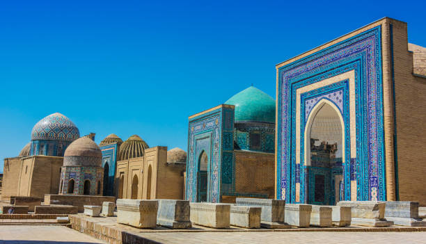 istock Shah-i-Zinda, a necropolis in Samarkand, Uzbekistan 1150460921