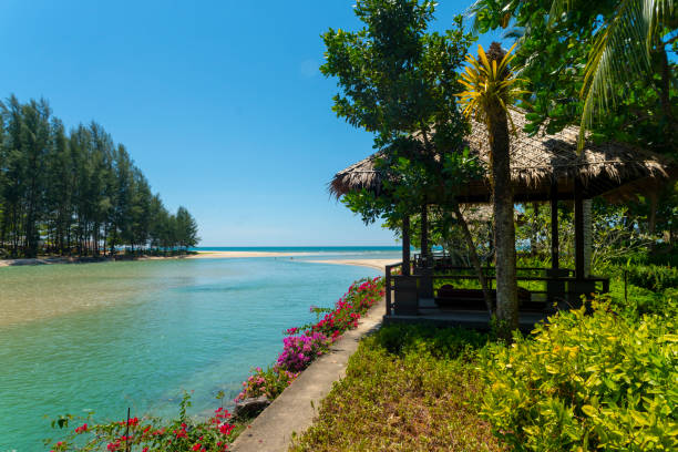 istock Bridge between the villa and hotel side of Apsara Beach Resort 1150461735