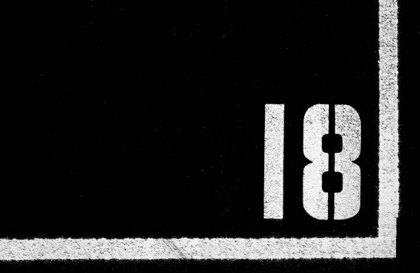 Panted Number on Asphalt