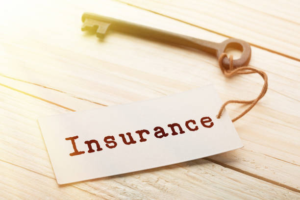 istock home insurance concept - old key with tag 1150462605