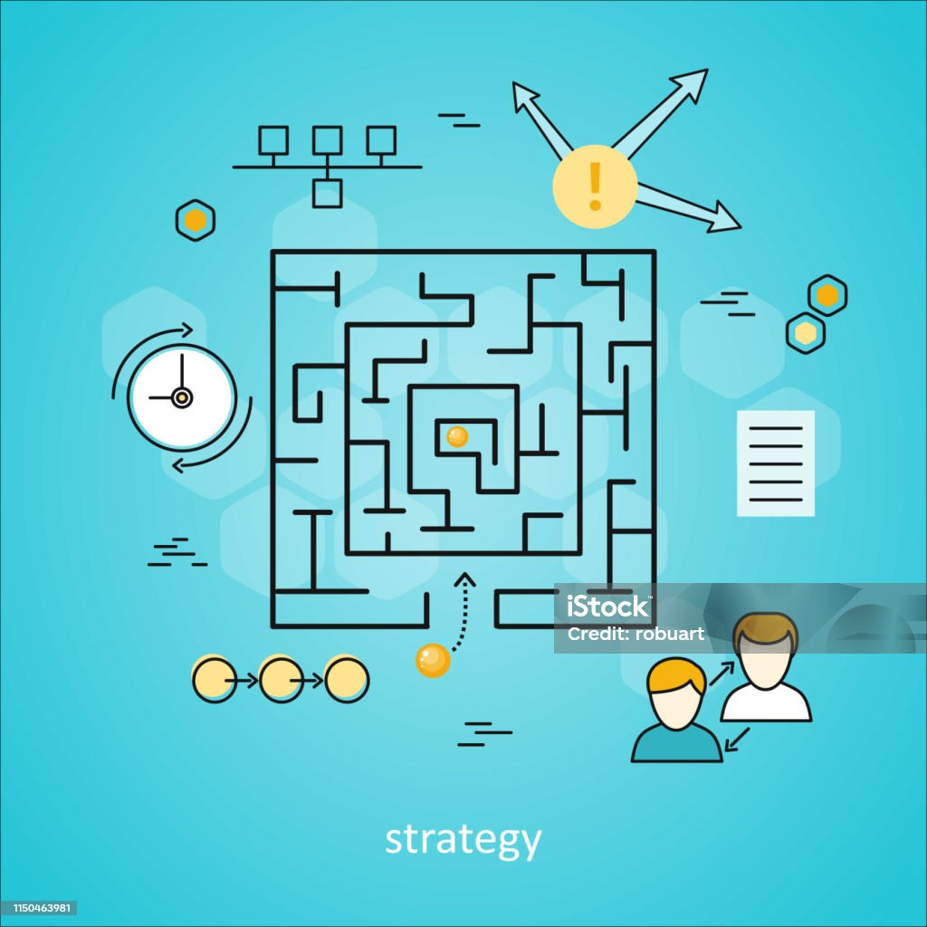 Strategy Visual Background Strategy Business Background Stock Illustration - Download Image Now ...