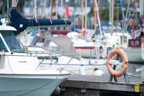 istock Boats on sunny day in Lymington harbour 1150465055