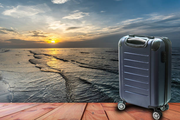 istock Shockproof luggage, background clipping part 1150465084