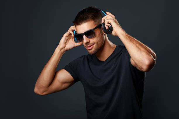 DJ at mixing desk