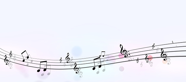 Current Note Banner Music Notes Banner Stock Illustration - Download Image Now ...