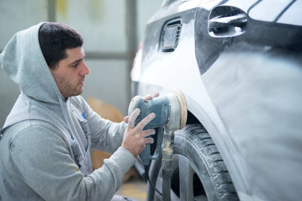 istock Car bodywork and painting. 1150466329