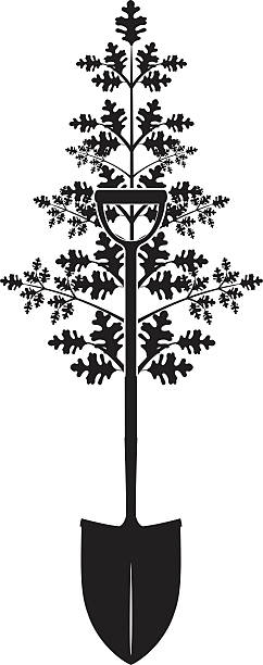 Earth Day tree planting symbol