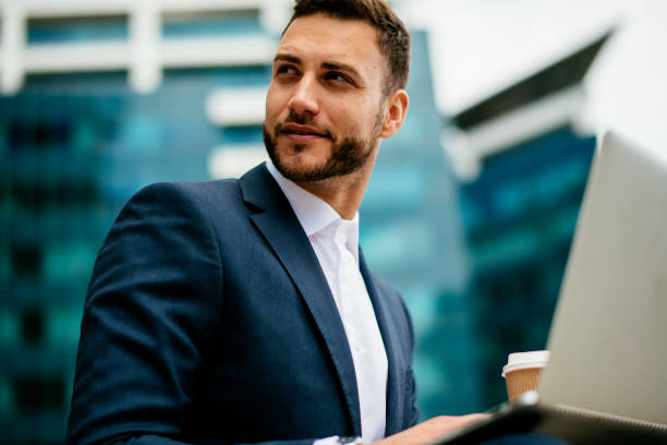 istock Businessman working on a coffee break 1150466908