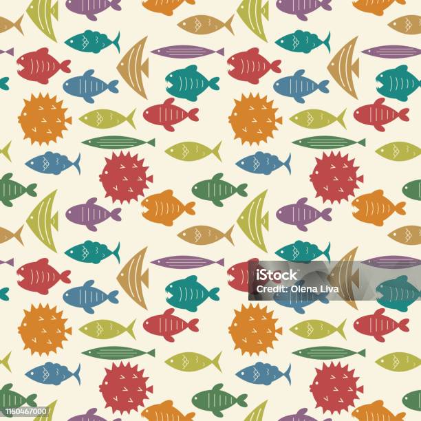 Fish Pattern Names Fish Pattern Stock Illustration - Download Image Now - Abstract, Animal ...