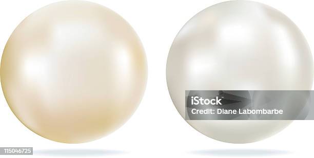 Ivory And White Pearls With Shining Looking Highlights Stock Illustration - Download Image Now