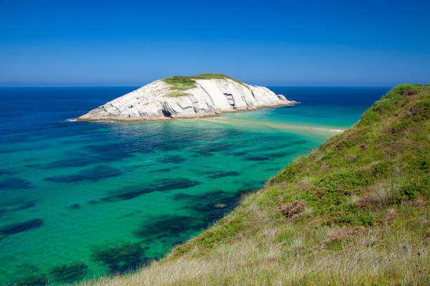 istock Cantabria, coastal landscape along Costa Quebrada 1150469621