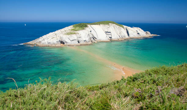 istock Cantabria, coastal landscape along Costa Quebrada 1150469648