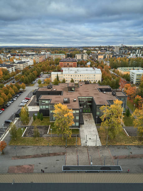 istock Aerial view of a modern school building 1150470247