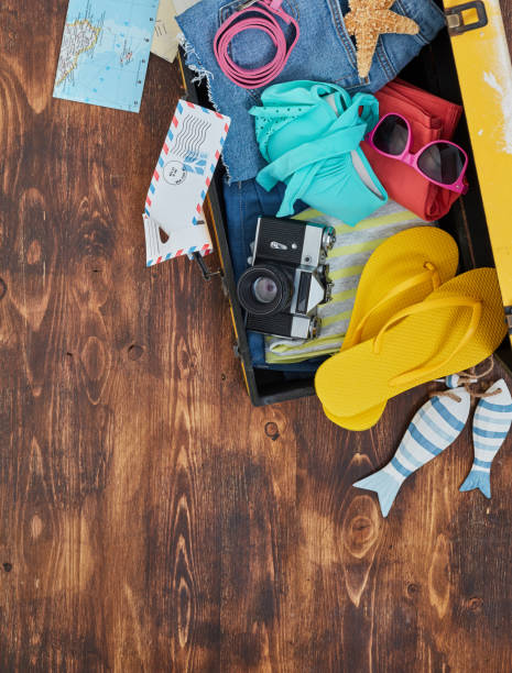 istock Vacation luggage preparing concept 1150472070