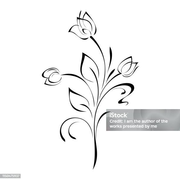 Ornament 666 Stock Illustration - Download Image Now - Beauty, Black Color, Blossom