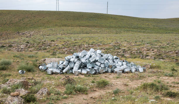 pile of empty metal buckets pile of empty metal buckets zinced steel stock pictures, royalty-free photos & images