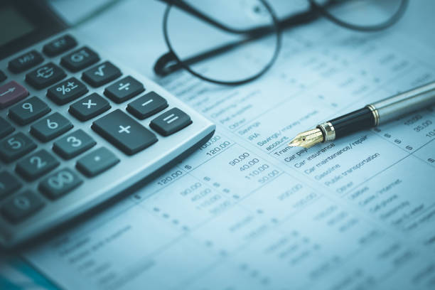 istock FINANCIAL ACCOUNTING AND CALCULATOR CONCEPT 1150477475