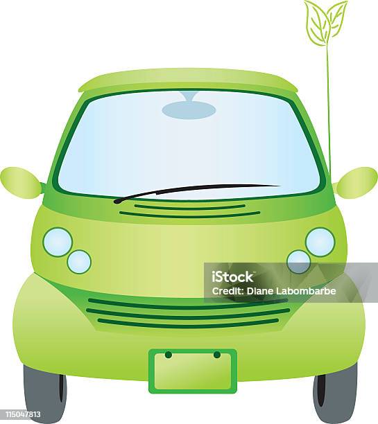 Zielony Samochód - Stockowe grafiki wektorowe i więcej obrazów Bez ludzi - Bez ludzi, Clip Art, Dowcip rysunkowy