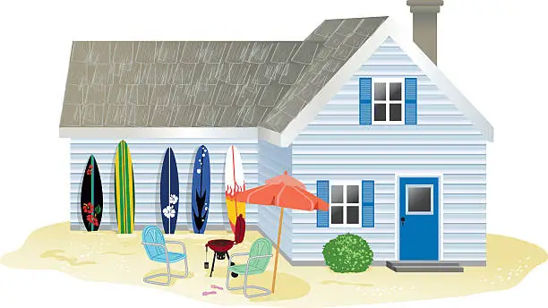 Vector illustration of Summer cottage