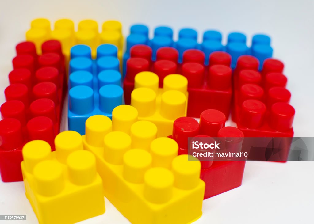 White Backgrounded Colored Blocks Stock Photo - Download Image Now ...