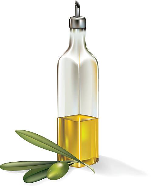 ilustraciones, imágenes clip art, dibujos animados e iconos de stock de aceite de oliva & aceitunas - aceite de oliva