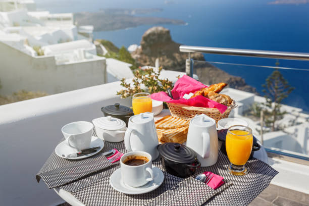 istock Breakfast for two by the sea 1150481161