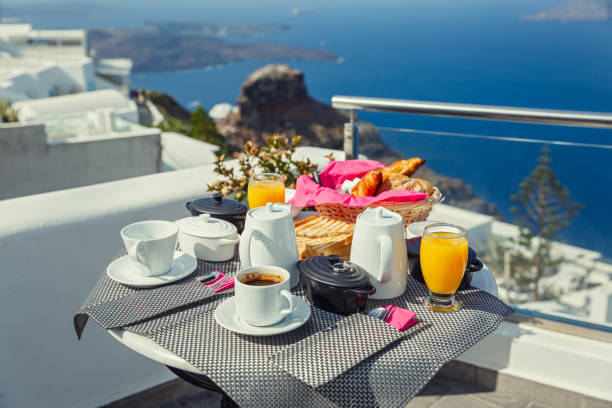 istock Breakfast for two by the sea 1150481180