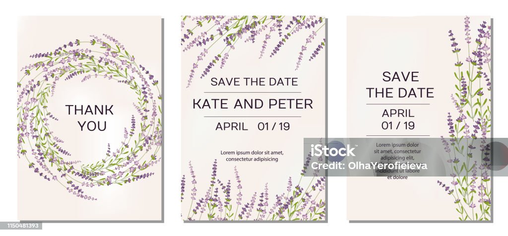 Ilustración de Invitaciones De Boda Con Flores De Lavanda En El Fondo y más Vectores Libres de Derechos de Lavanda - Planta - iStock Ilustración de Invitaciones De Boda Con Flores De Lavanda En El Fondo y más Vectores Libres de Derechos de Lavanda - Planta - iStock
