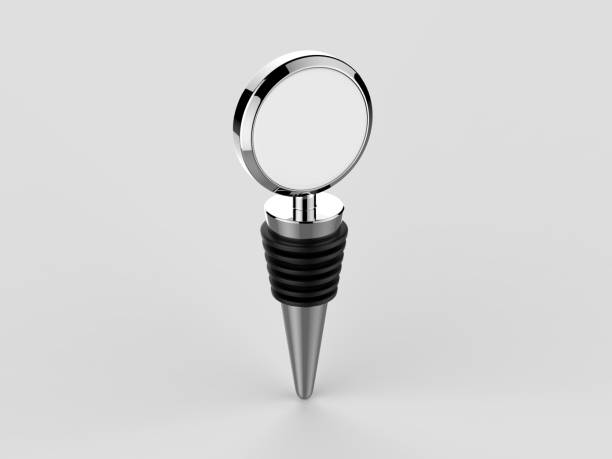 istock Blank Flat Top Wine Bottle Stopper For Branding And Mock Up. 3d Render Illustration. 1150484333
