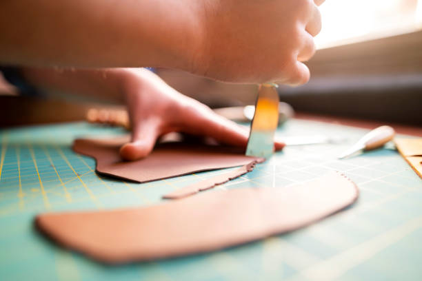 istock Shaping Pieces Of Leather 1150487943