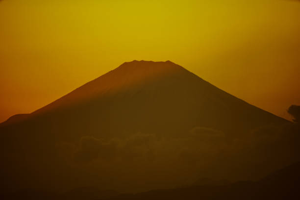 istock Dusk and Mount Fuji which is visible from Yokohama Landmark Tower 1150491265
