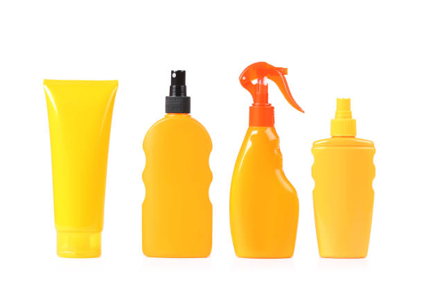 istock Sunscreen bottles isolated on white background 1150494261