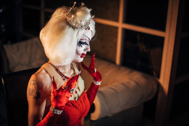 istock Pretty Drag Queen in dress 1150495130