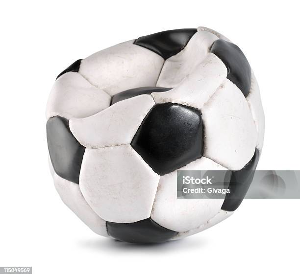 Foto de Deflacionado Bola De Futebol Isolado e mais fotos de stock de Deflacionado - Deflacionado, Bola de Futebol, Bola